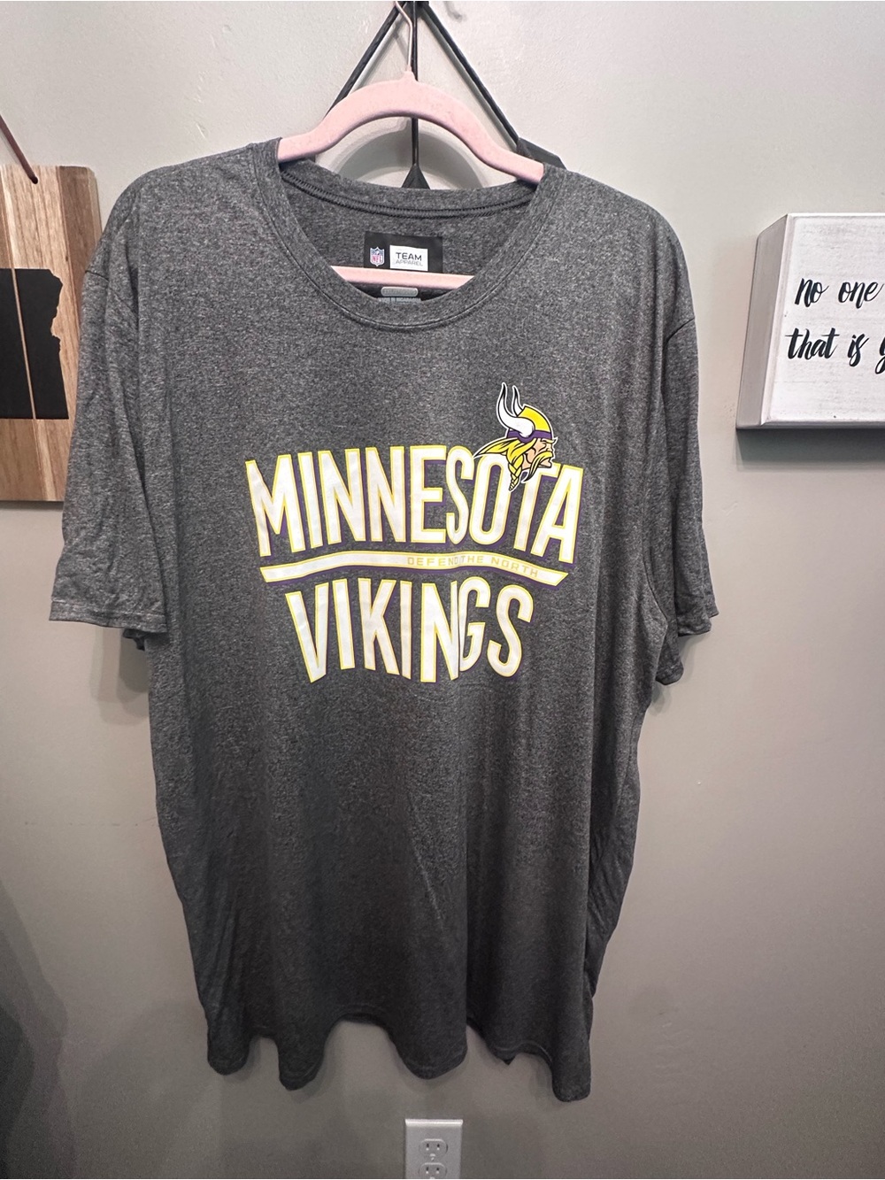 Minnesota Vikings Gray NFL Team T-Shirt
